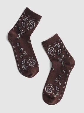 Madewell Bandana Print Ankle Socks
